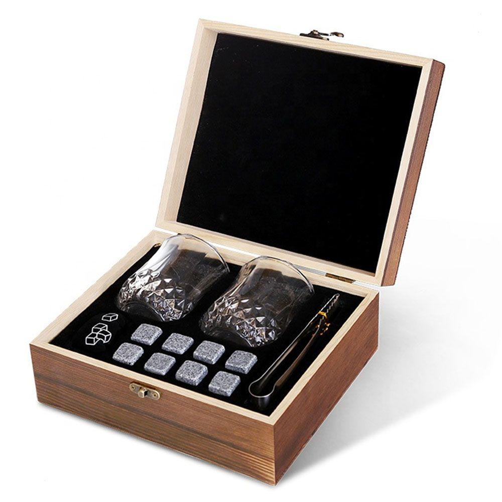 Gentleman's Whiskey Gift Set with Cooling Stones