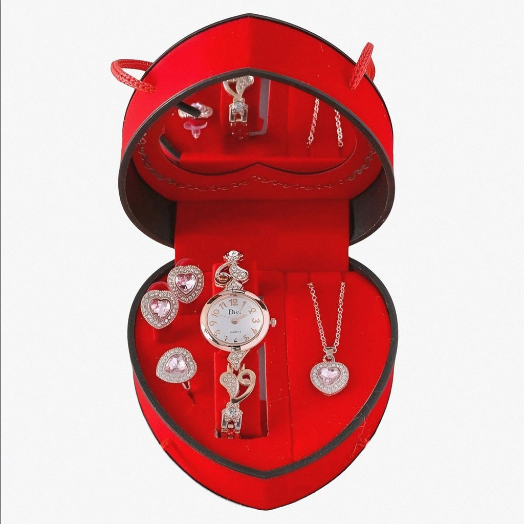 Valentine's Luxury Jewelry Gift Set - Heart Collection