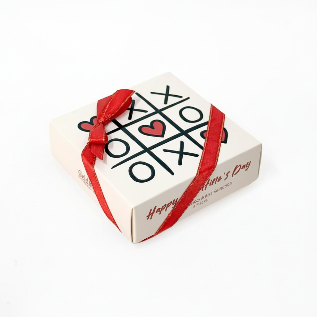 Tic-Tac-Toe Chocolate Box - Angle View
