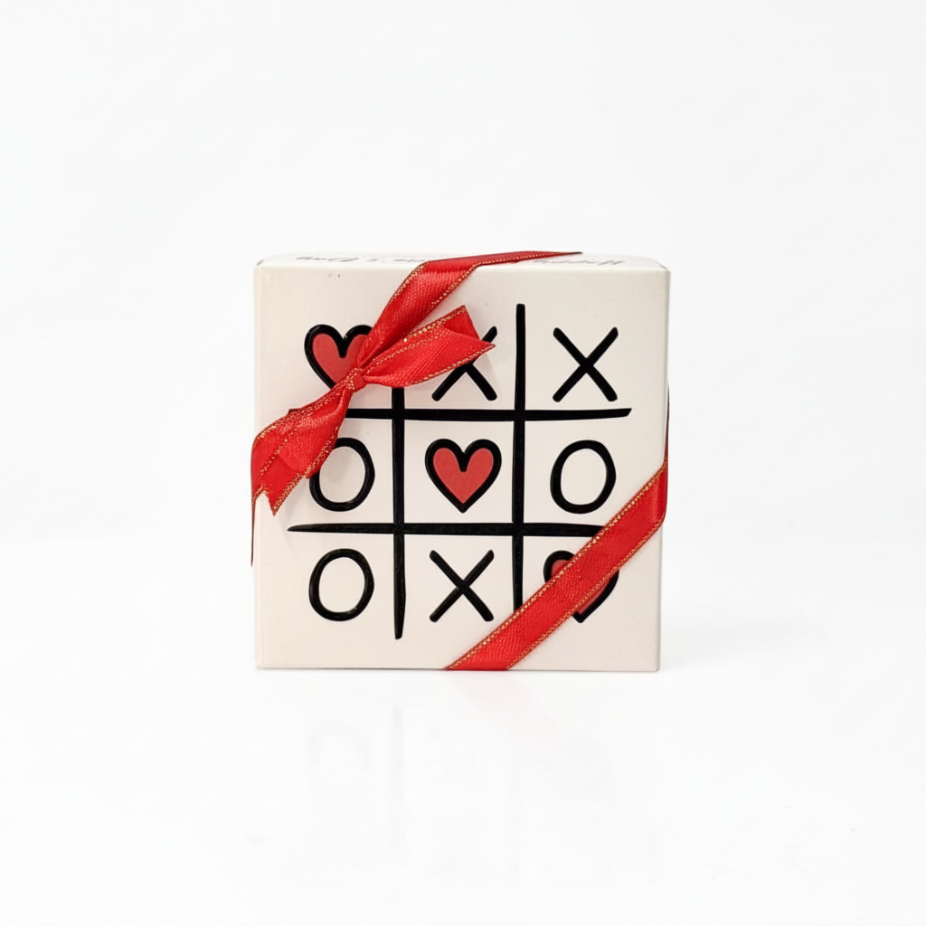 Tic-Tac-Toe Chocolate Box - Front View